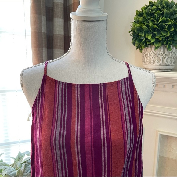 a new day Top Linen Blend Colorful Thin Strap NWT - Picture 2 of 10